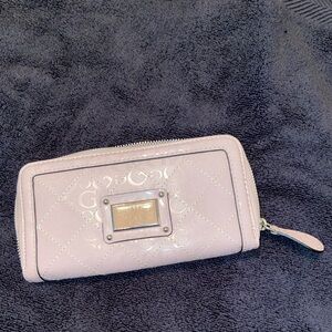 GUESS light pink wallet